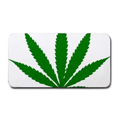 Marijuana Weed Drugs Neon Cannabis Green Leaf Sign Medium Bar Mats by Mariart