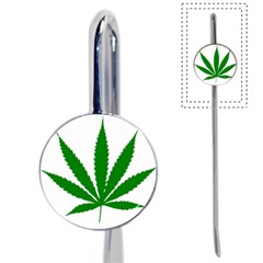 Marijuana Weed Drugs Neon Cannabis Green Leaf Sign Book Mark by Mariart