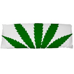 Marijuana Weed Drugs Neon Cannabis Green Leaf Sign Body Pillow Case Dakimakura (two Sides) by Mariart