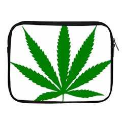 Marijuana Weed Drugs Neon Cannabis Green Leaf Sign Apple Ipad 2/3/4 Zipper Cases