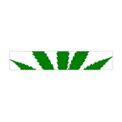 Marijuana Weed Drugs Neon Cannabis Green Leaf Sign Flano Scarf (mini) by Mariart