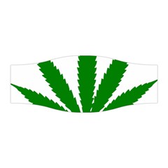 Marijuana Weed Drugs Neon Cannabis Green Leaf Sign Stretchable Headband by Mariart