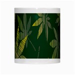 Marijuana Cannabis Rainbow Love Green Yellow Leaf White Mugs Center