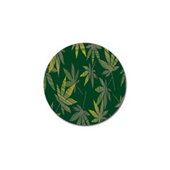 Marijuana Cannabis Rainbow Love Green Yellow Leaf Golf Ball Marker (10 Pack)