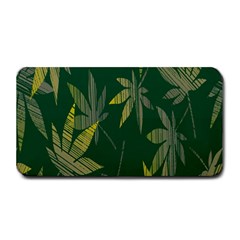 Marijuana Cannabis Rainbow Love Green Yellow Leaf Medium Bar Mats by Mariart