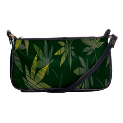 Marijuana Cannabis Rainbow Love Green Yellow Leaf Shoulder Clutch Bags