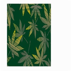 Marijuana Cannabis Rainbow Love Green Yellow Leaf Large Garden Flag (two Sides)