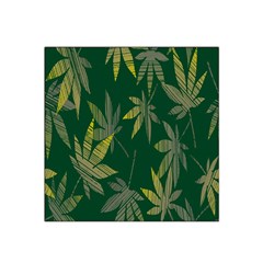 Marijuana Cannabis Rainbow Love Green Yellow Leaf Satin Bandana Scarf by Mariart