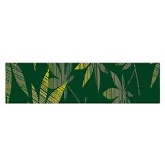 Marijuana Cannabis Rainbow Love Green Yellow Leaf Satin Scarf (oblong) by Mariart