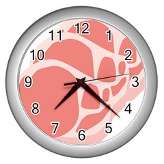 Meat Wall Clocks (silver)  by Mariart