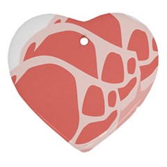 Meat Heart Ornament (two Sides) by Mariart