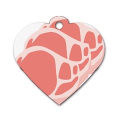 Meat Dog Tag Heart (one Side) by Mariart