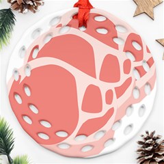 Meat Round Filigree Ornament (two Sides) by Mariart