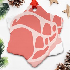 Meat Snowflake Ornament (two Sides)