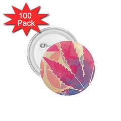 Marijuana Heart Cannabis Rainbow Pink Cloud 1 75  Buttons (100 Pack) 