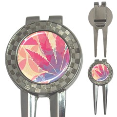 Marijuana Heart Cannabis Rainbow Pink Cloud 3-in-1 Golf Divots