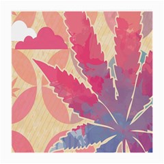 Marijuana Heart Cannabis Rainbow Pink Cloud Medium Glasses Cloth by Mariart