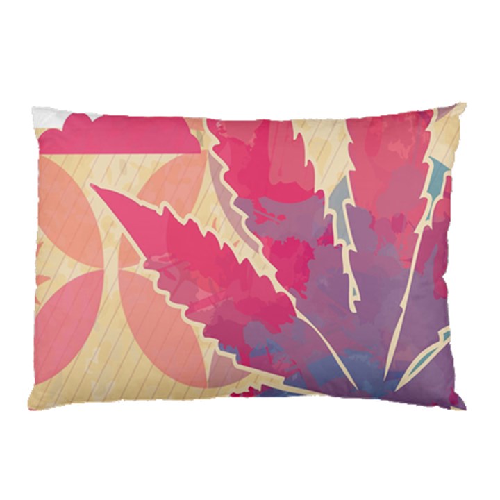 Marijuana Heart Cannabis Rainbow Pink Cloud Pillow Case