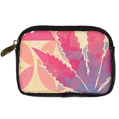 Marijuana Heart Cannabis Rainbow Pink Cloud Digital Camera Cases by Mariart