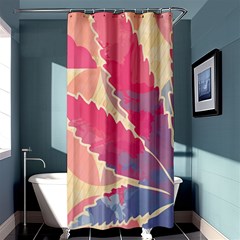 Marijuana Heart Cannabis Rainbow Pink Cloud Shower Curtain 36  X 72  (stall)  by Mariart