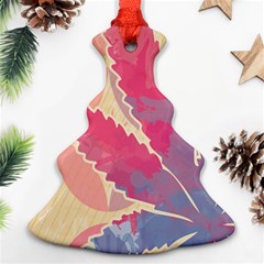 Marijuana Heart Cannabis Rainbow Pink Cloud Ornament (christmas Tree)  by Mariart