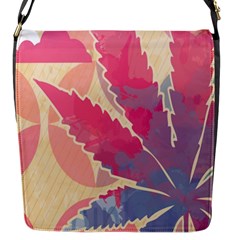 Marijuana Heart Cannabis Rainbow Pink Cloud Flap Messenger Bag (s)