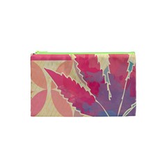 Marijuana Heart Cannabis Rainbow Pink Cloud Cosmetic Bag (xs) by Mariart