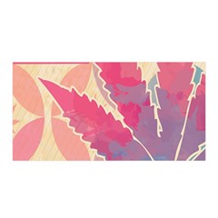 Marijuana Heart Cannabis Rainbow Pink Cloud Satin Wrap by Mariart