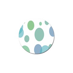 Polka Dots Blue Green White Golf Ball Marker by Mariart