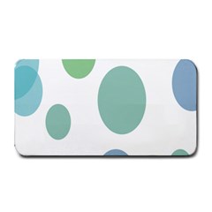 Polka Dots Blue Green White Medium Bar Mats by Mariart