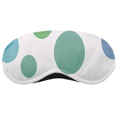 Polka Dots Blue Green White Sleeping Masks by Mariart