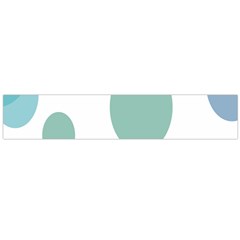 Polka Dots Blue Green White Flano Scarf (large)