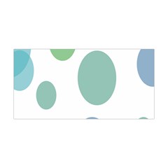 Polka Dots Blue Green White Yoga Headband