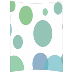 Polka Dots Blue Green White Back Support Cushion