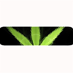 Marijuana Weed Drugs Neon Green Black Light Large Bar Mats