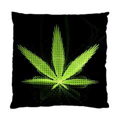 Marijuana Weed Drugs Neon Green Black Light Standard Cushion Case (one Side) by Mariart