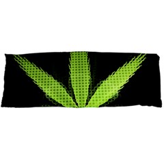 Marijuana Weed Drugs Neon Green Black Light Body Pillow Case Dakimakura (two Sides)