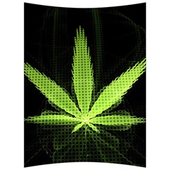 Marijuana Weed Drugs Neon Green Black Light Back Support Cushion