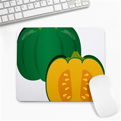 Pumpkin Peppers Green Yellow Large Mousepads by Mariart