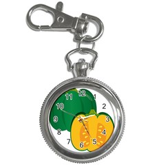 Pumpkin Peppers Green Yellow Key Chain Watches