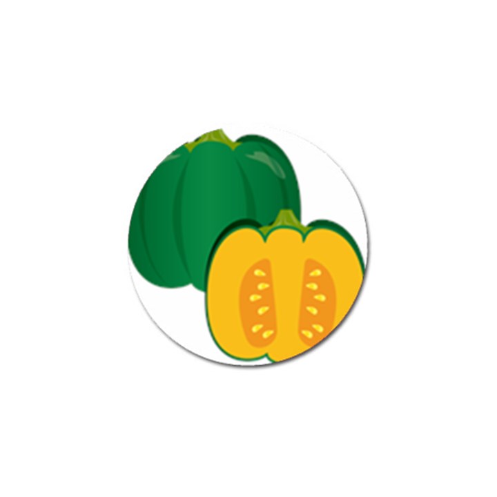 Pumpkin Peppers Green Yellow Golf Ball Marker