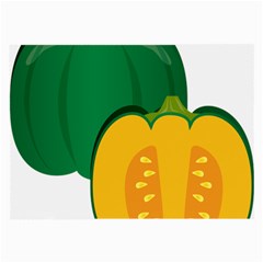 Pumpkin Peppers Green Yellow Large Glasses Cloth by Mariart