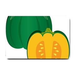 Pumpkin Peppers Green Yellow Small Doormat 