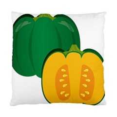 Pumpkin Peppers Green Yellow Standard Cushion Case (two Sides)