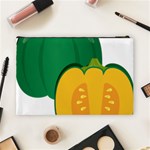 Pumpkin Peppers Green Yellow Cosmetic Bag (Large)  Back