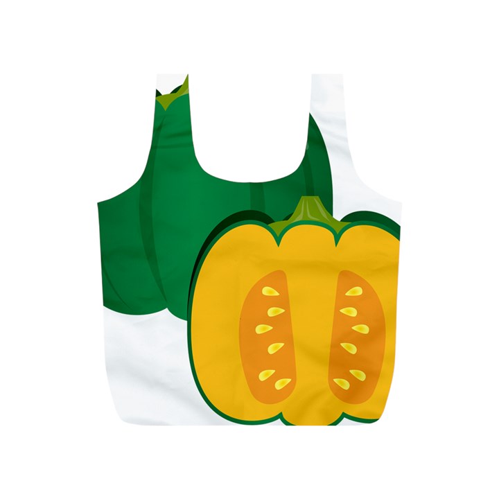 Pumpkin Peppers Green Yellow Full Print Recycle Bags (S) 