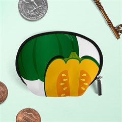 Pumpkin Peppers Green Yellow Accessory Pouches (small)  by Mariart