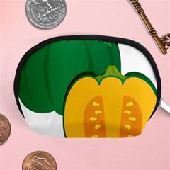 Pumpkin Peppers Green Yellow Accessory Pouches (medium)  by Mariart