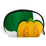 Pumpkin Peppers Green Yellow Accessory Pouches (Large)  Front