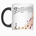 Musical Net Purpel Orange Note Morph Mugs Left